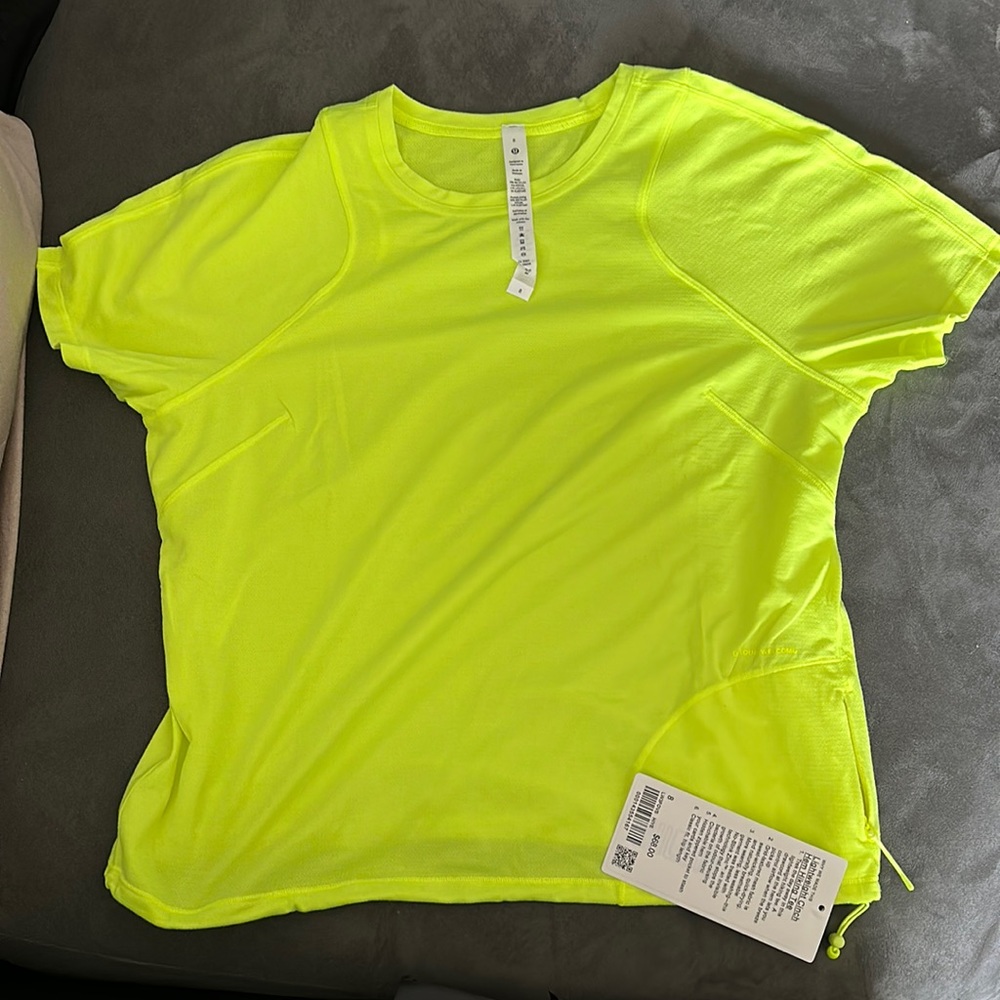 Lululemon neon short sleeve shirt